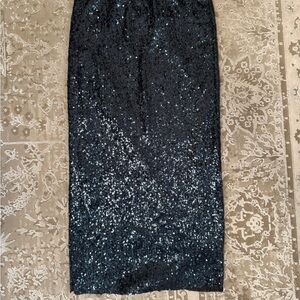 Forever 21 Black Sequin Pencil Skirt